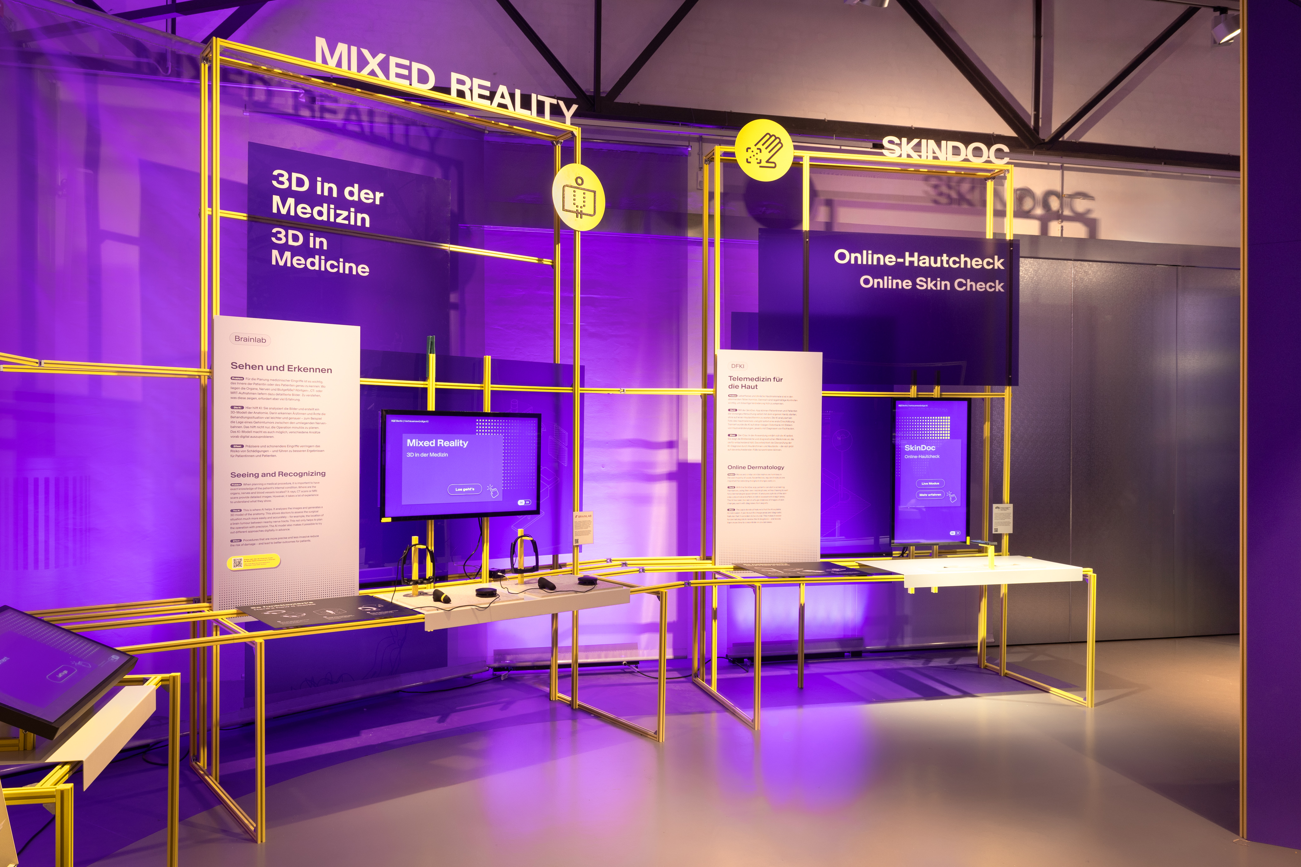 Ansicht der KI-Ausstellung im Deutschen Technikmuseum